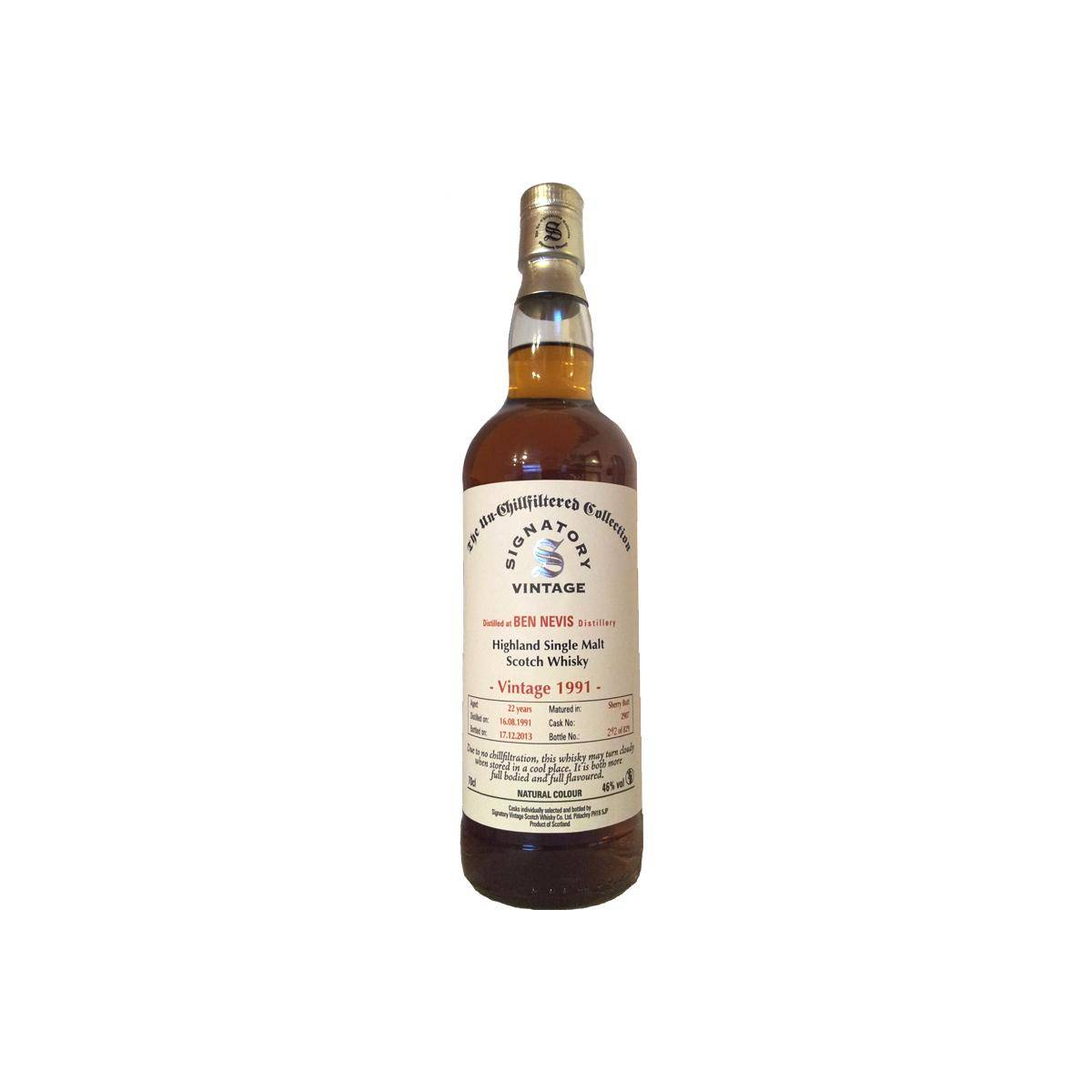 Ben Nevis The Un-Chillfiltered Collection 1991 22 Years Single Malt Whisky