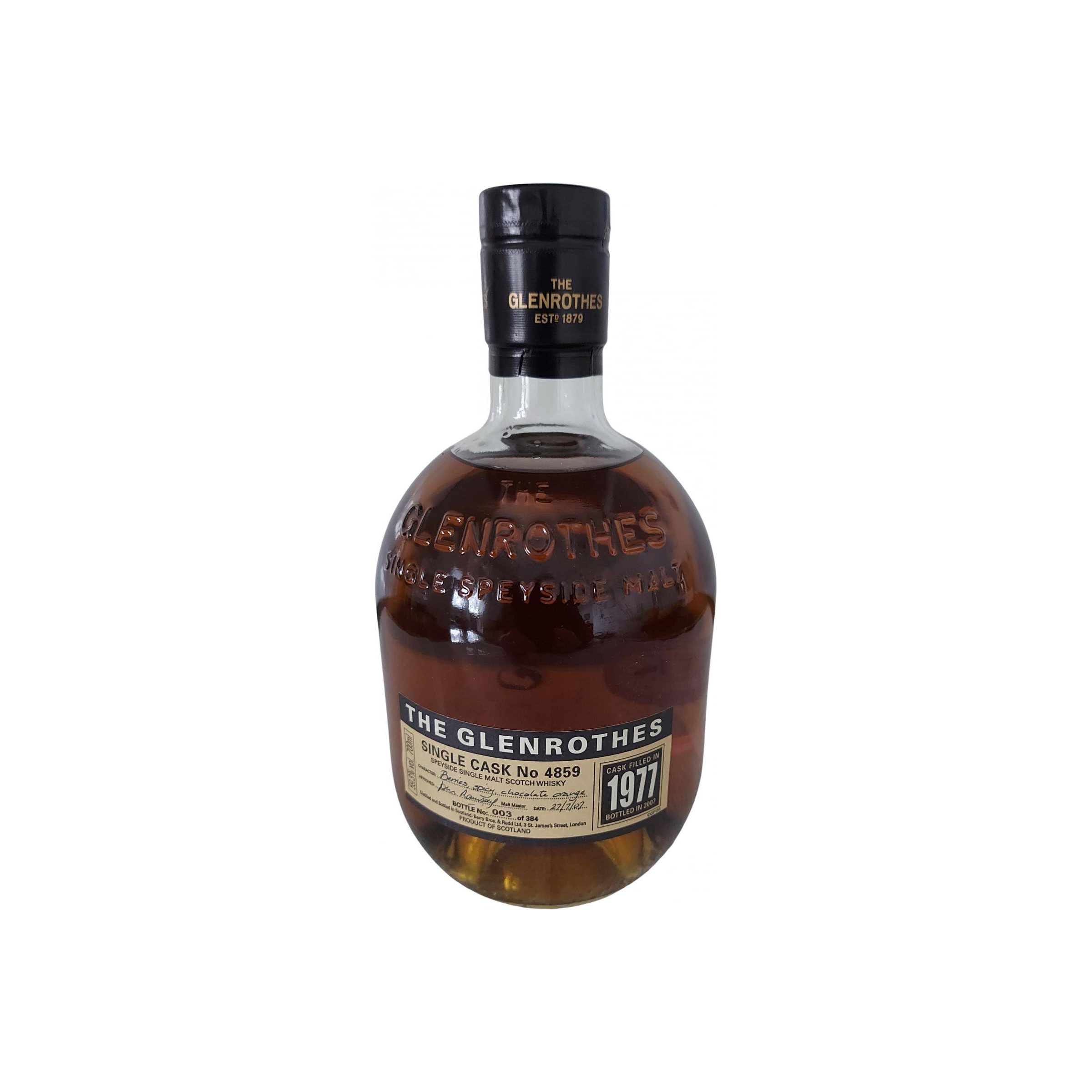 The Glenrothes Single Cask 1977 30 Years Single Malt Whisky