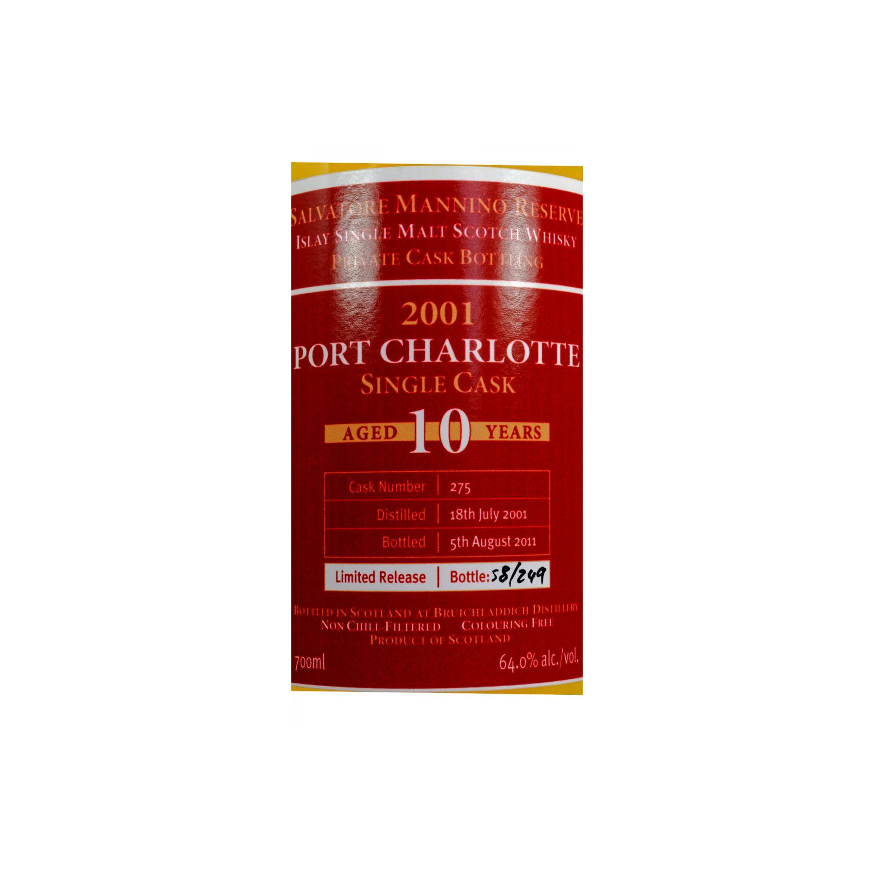 Port Charlotte 2001 10 Years Single Malt Whisky 2