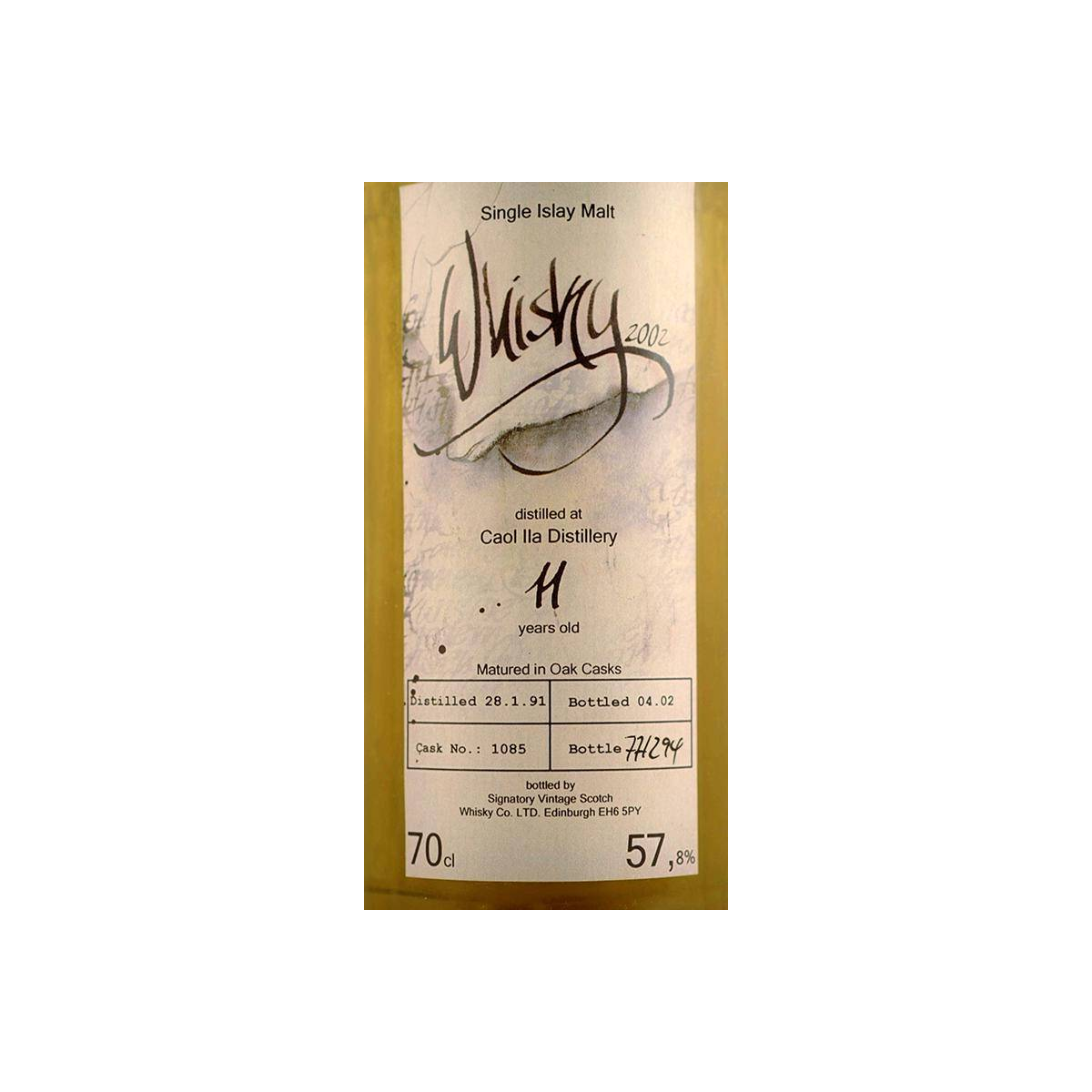 Caol Ila 1991 11 Years Single Malt Whisky 2