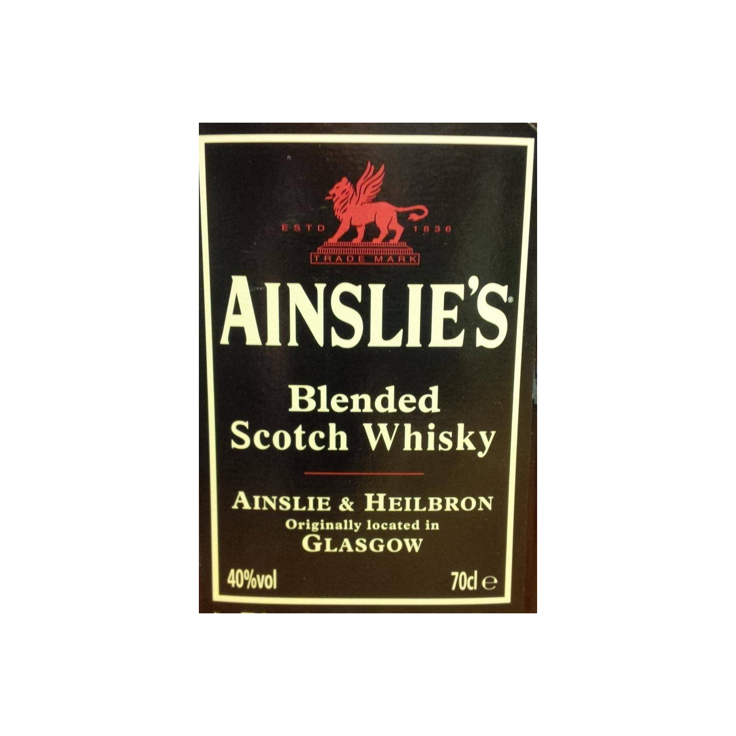 Ainslie's Blended Scotch Whisky 2