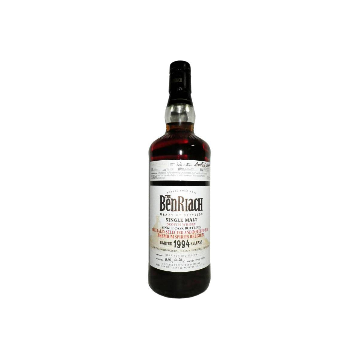 BenRiach Individual Cask Bottling 1994 19 Years Single Malt Whisky