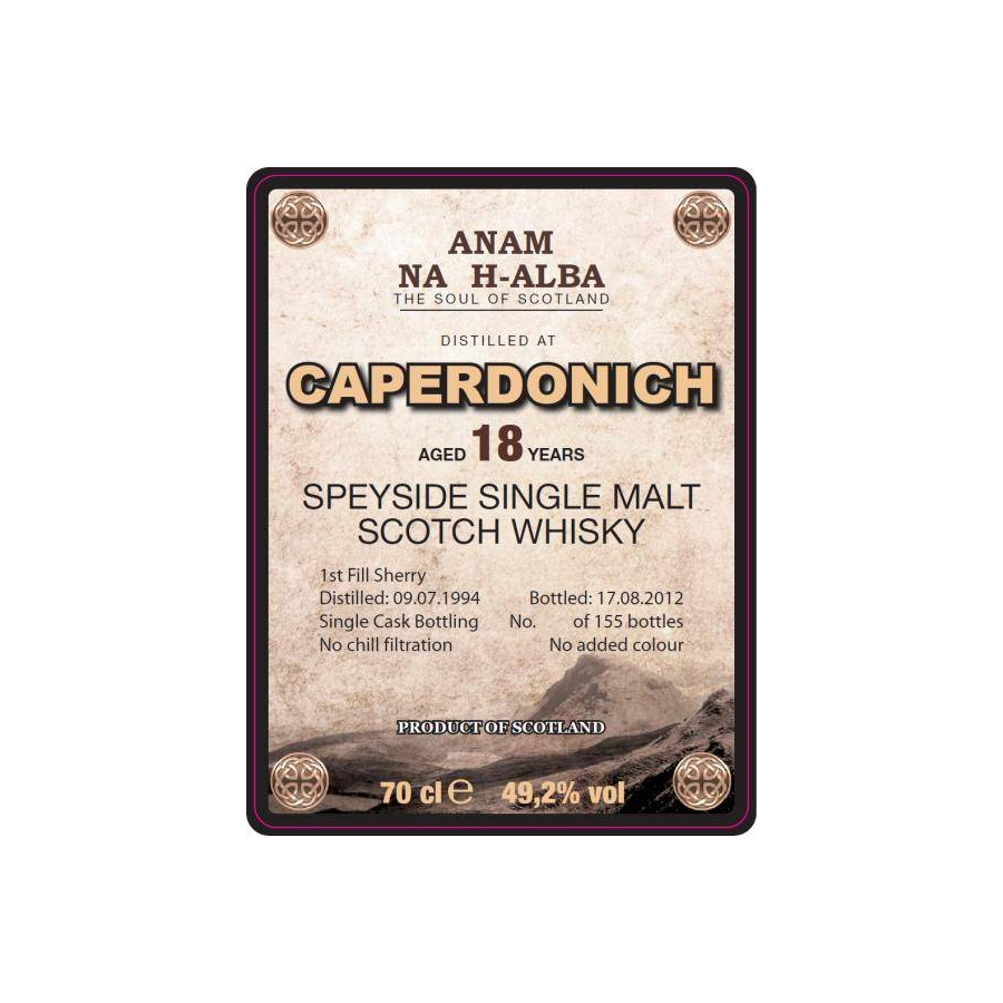 Caperdonich 1994 18 Years Single Malt Whisky 2