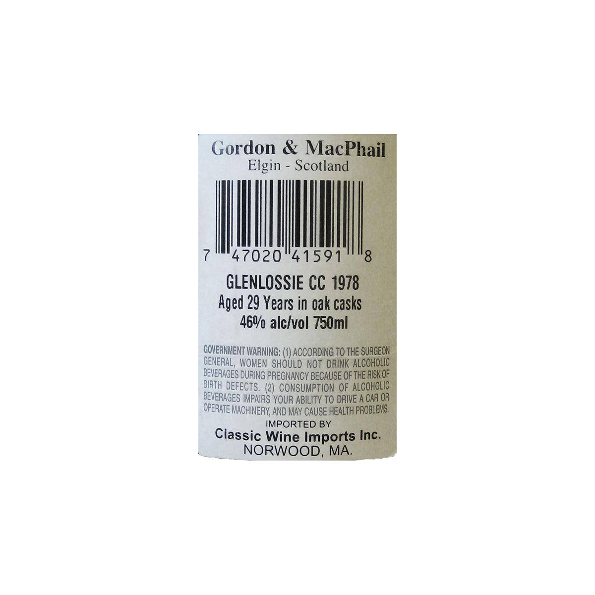 Glenlossie Connoisseurs Choice 1978 29 Years Single Malt Whisky 2