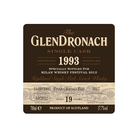 GlenDronach Single Cask 1993 19 Years Single Malt Whisky 2