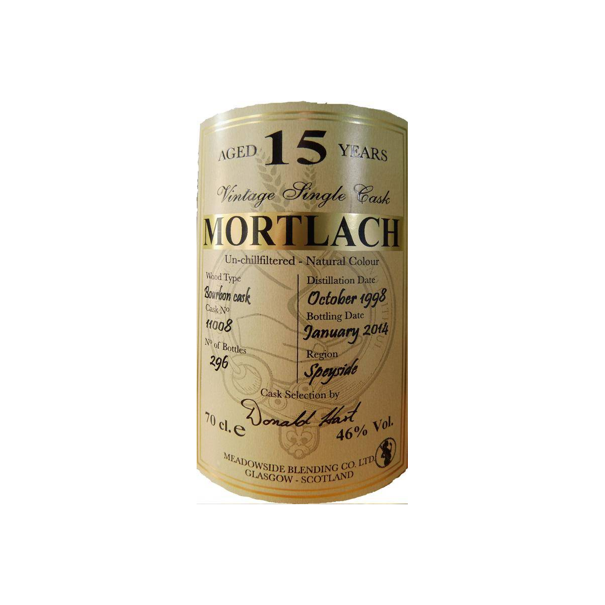 Mortlach 1998 15 Years Single Malt Whisky