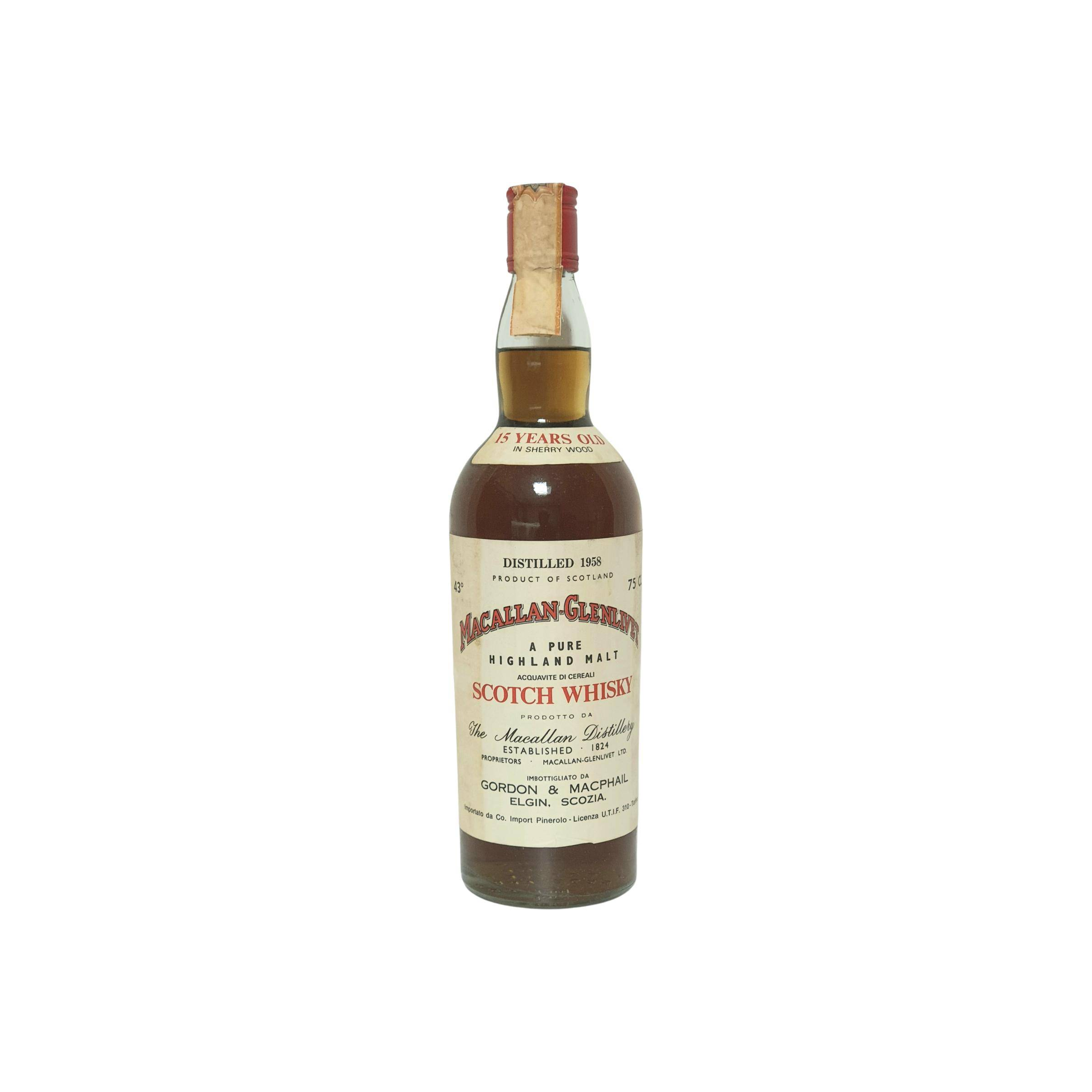 The Macallan 1958 15 Years Single Malt Whisky