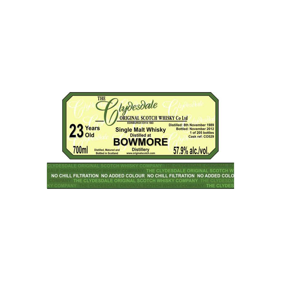 Bowmore 1989 23 Years Single Malt Whisky 2