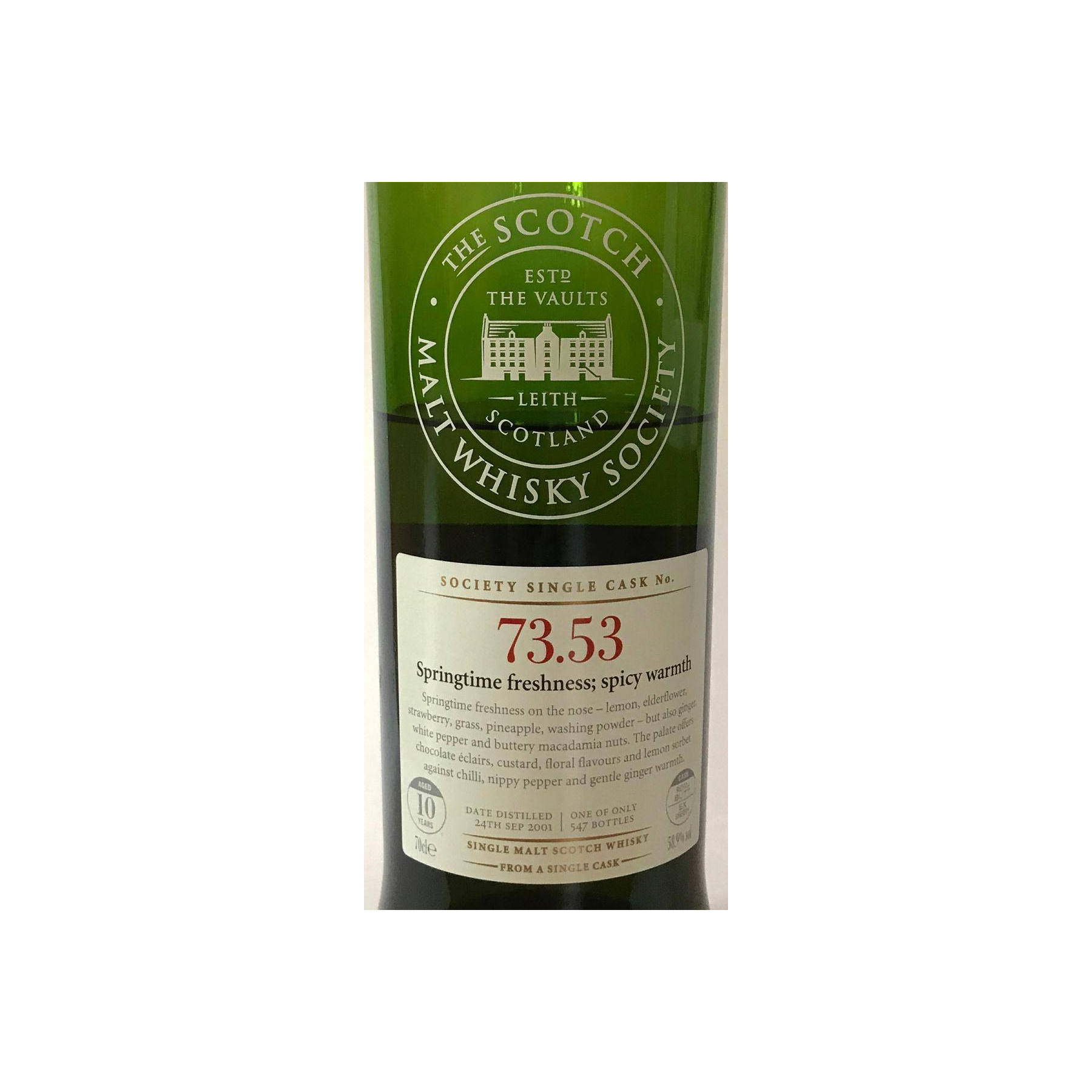 The Scotch Malt Whisky Society 2001 10 Years Single Malt Whisky 2