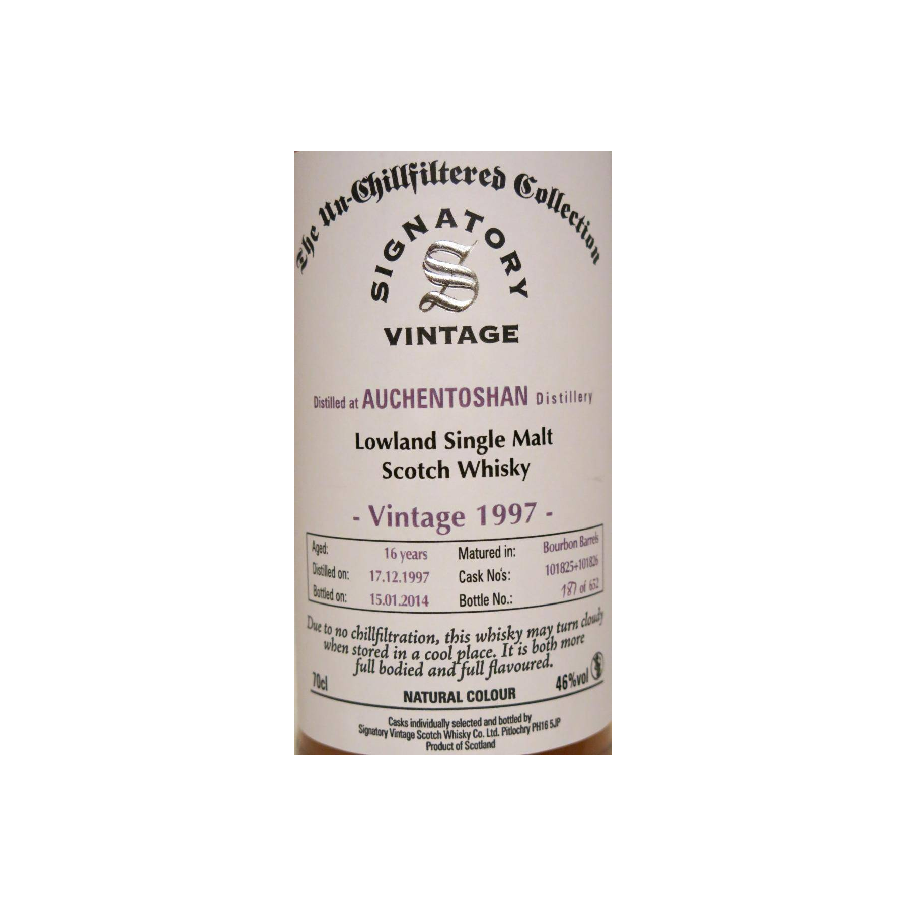 Auchentoshan The Un-Chillfiltered Collection 1997 16 Years Single Malt Whisky 2