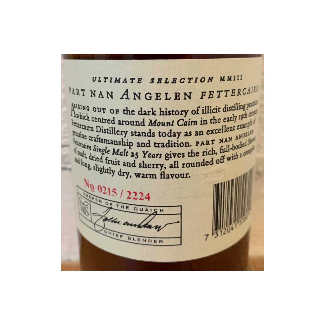 Fettercairn 25 Years Single Malt Whisky 3