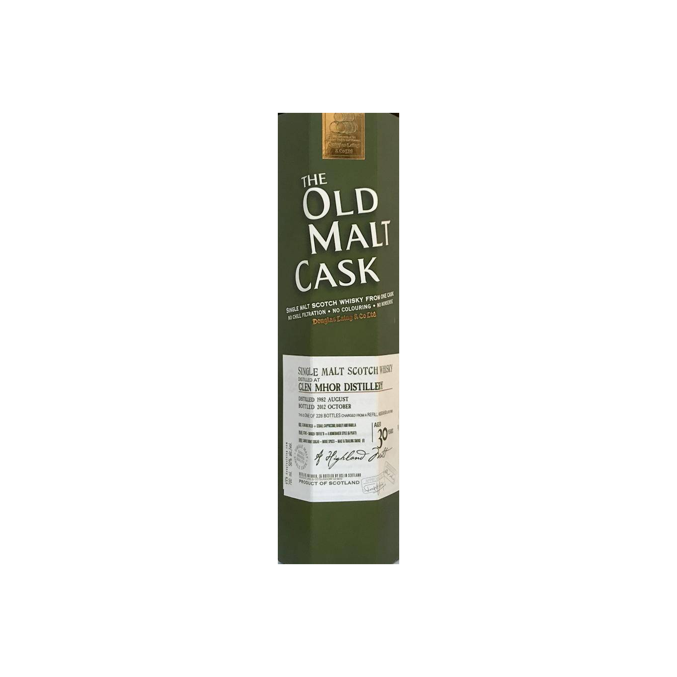 Glen Mhor Old Malt Cask 1982 30 Years Single Malt Whisky 2
