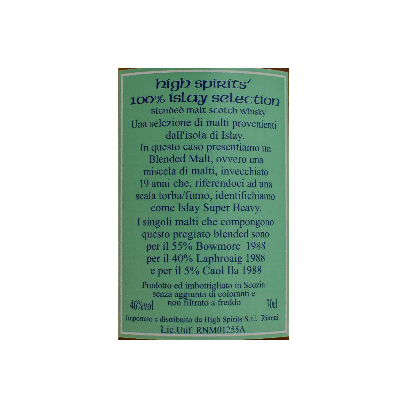100% Islay Selection 1988 HSC 2