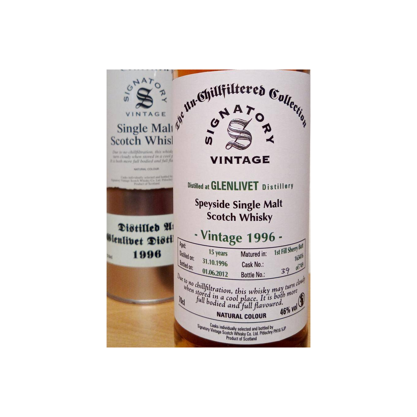 The Glenlivet The Un-Chillfiltered Collection 1996 15 Years Single Malt Whisky 2