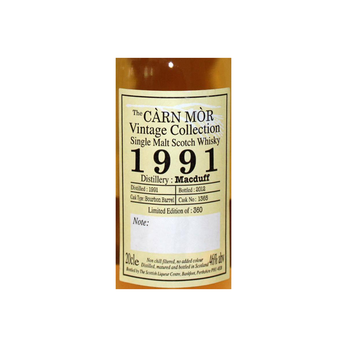 Macduff 1991 21 Years Single Malt Whisky 2