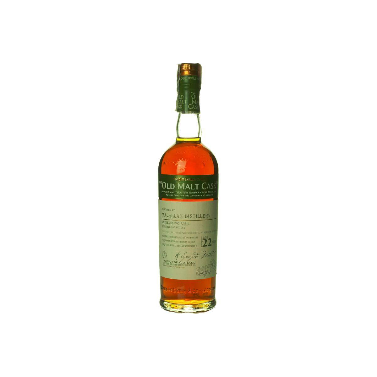 The Macallan Old Malt Cask 1985 22 Years Single Malt Whisky