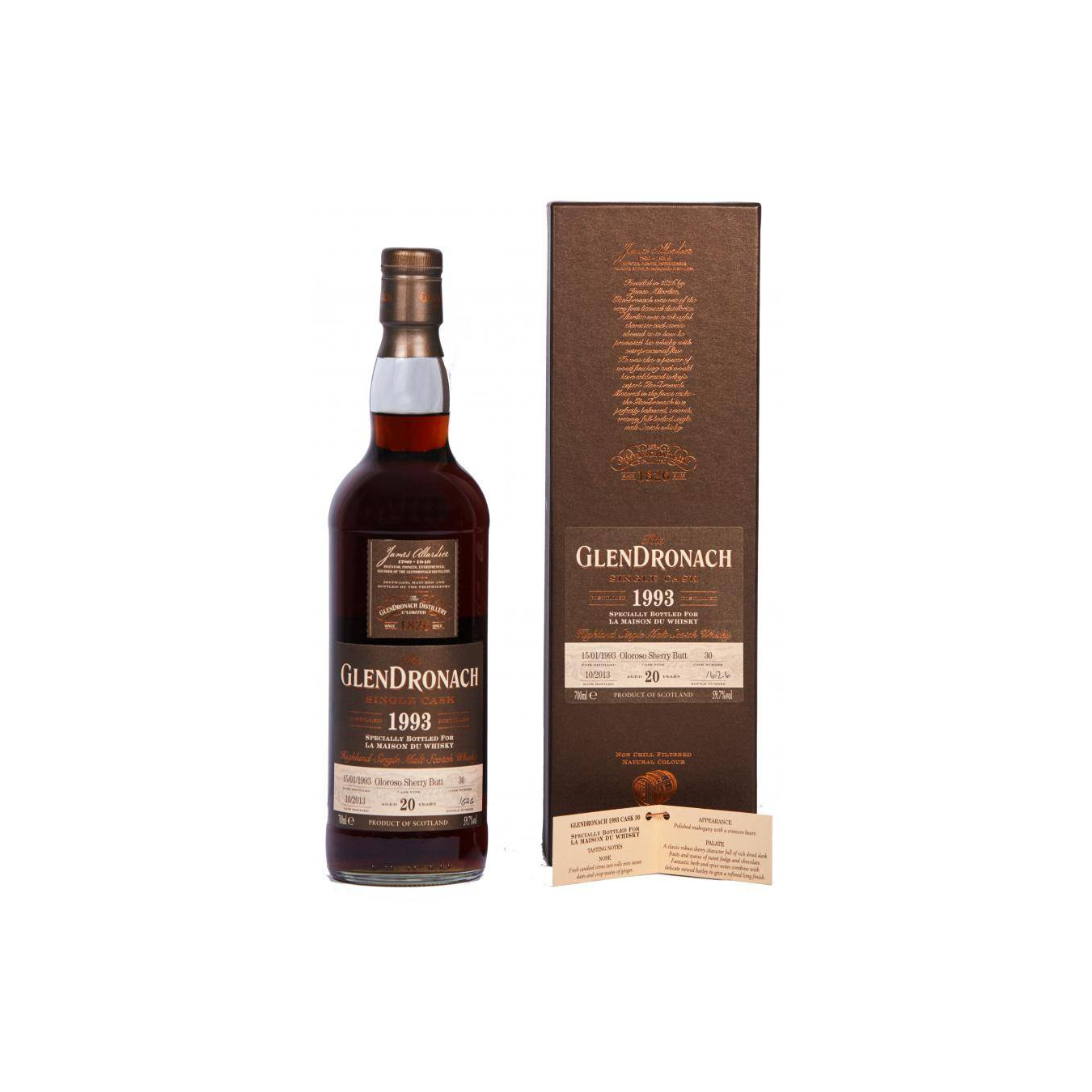 GlenDronach Single Cask 1993 20 Years Single Malt Whisky 2
