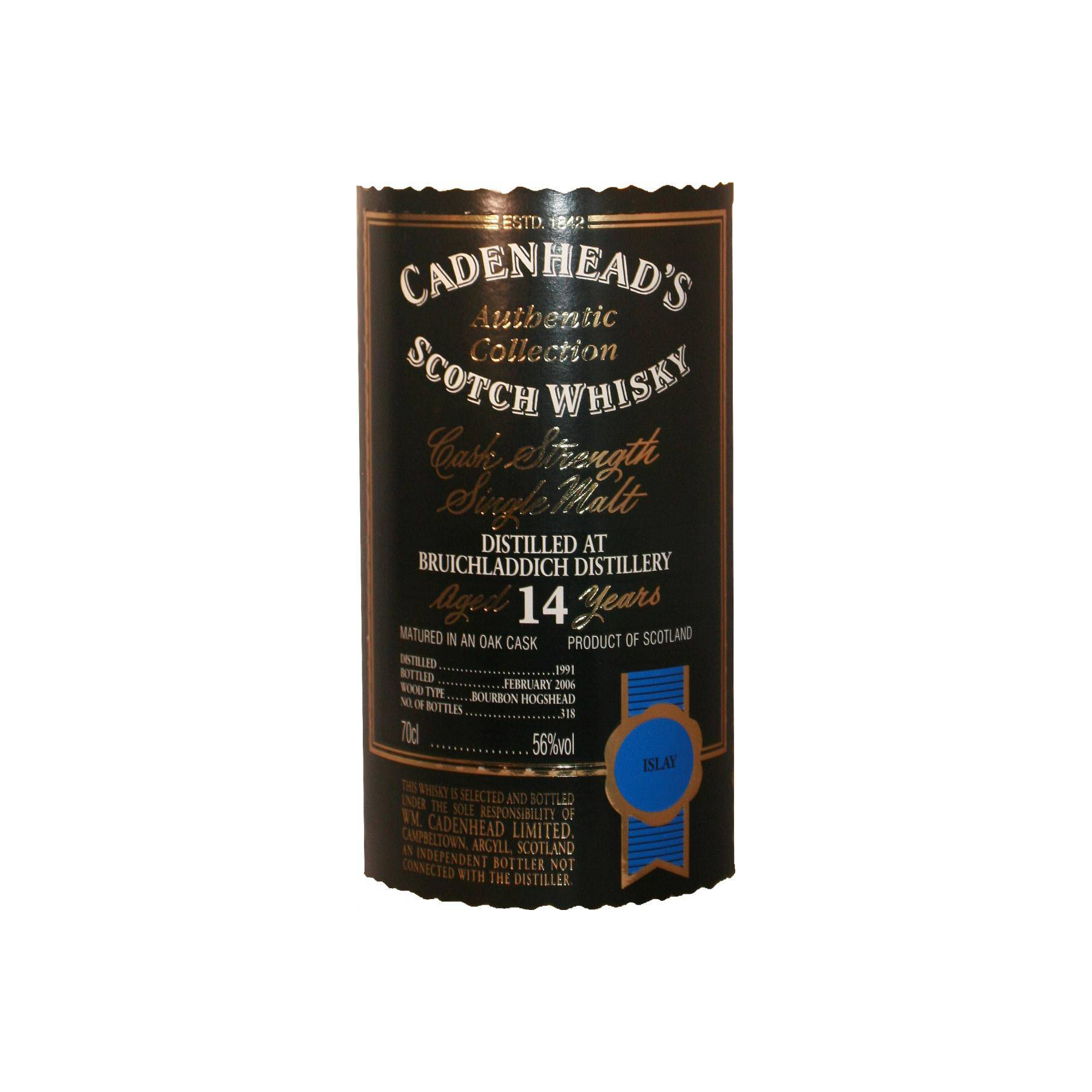 Bruichladdich Authentic Collection 1991 14 Years Single Malt Whisky 2