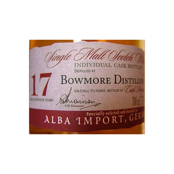 Bowmore Individual Cask Bottling 1996 17 Years Single Malt Whisky 3