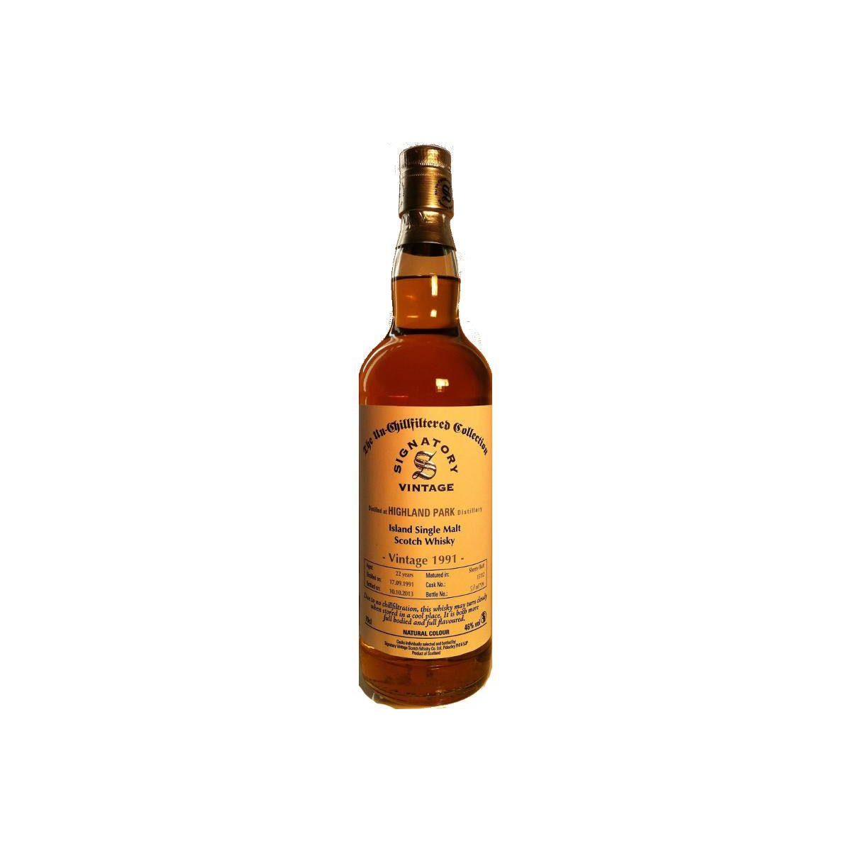 Highland Park The Un-Chillfiltered Collection 1991 22 Years Single Malt Whisky