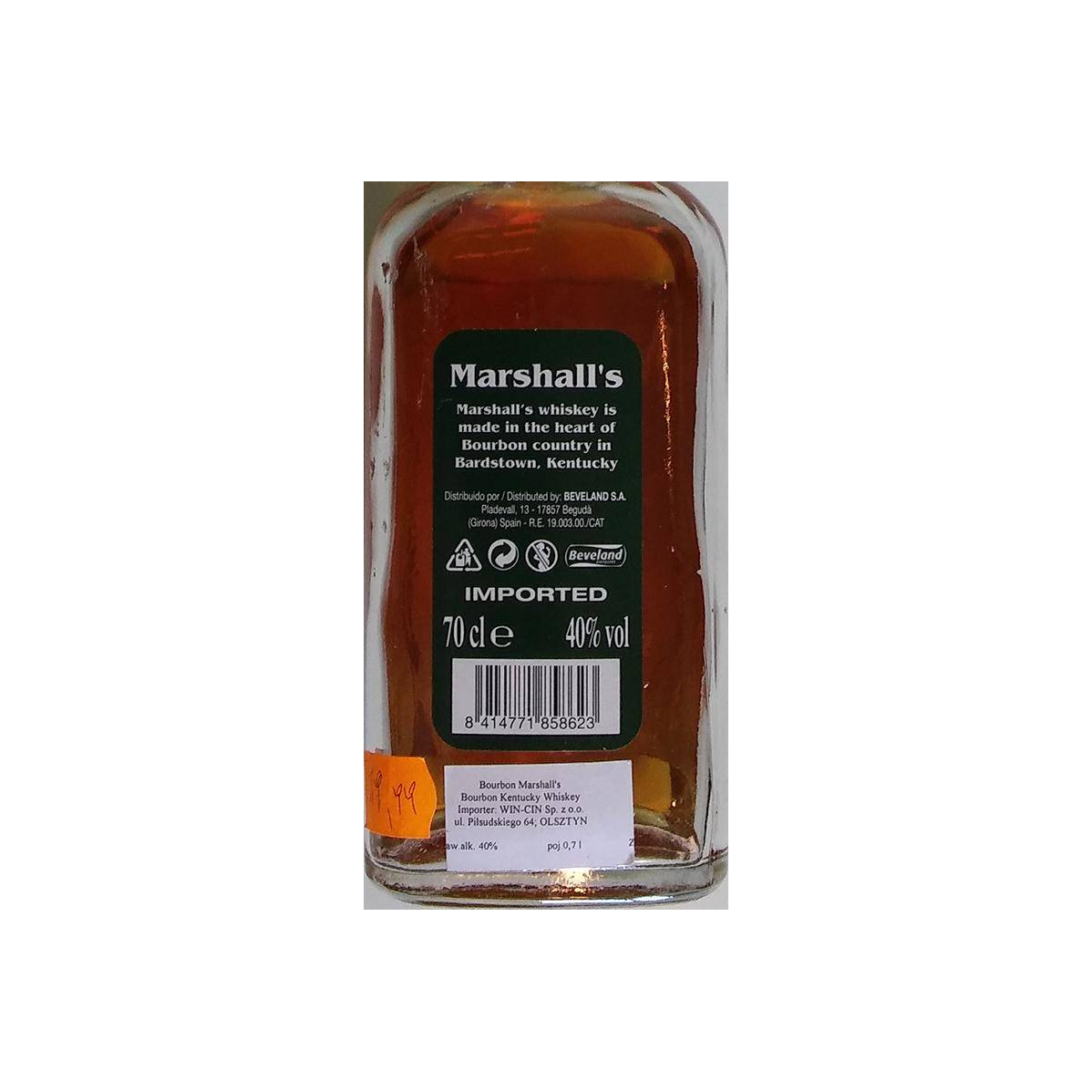 Marshall's Bourbon Whisky 2