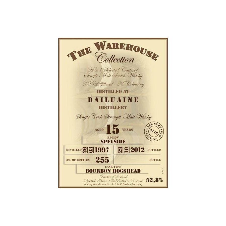 Dailuaine 1997 15 Years Single Malt Whisky