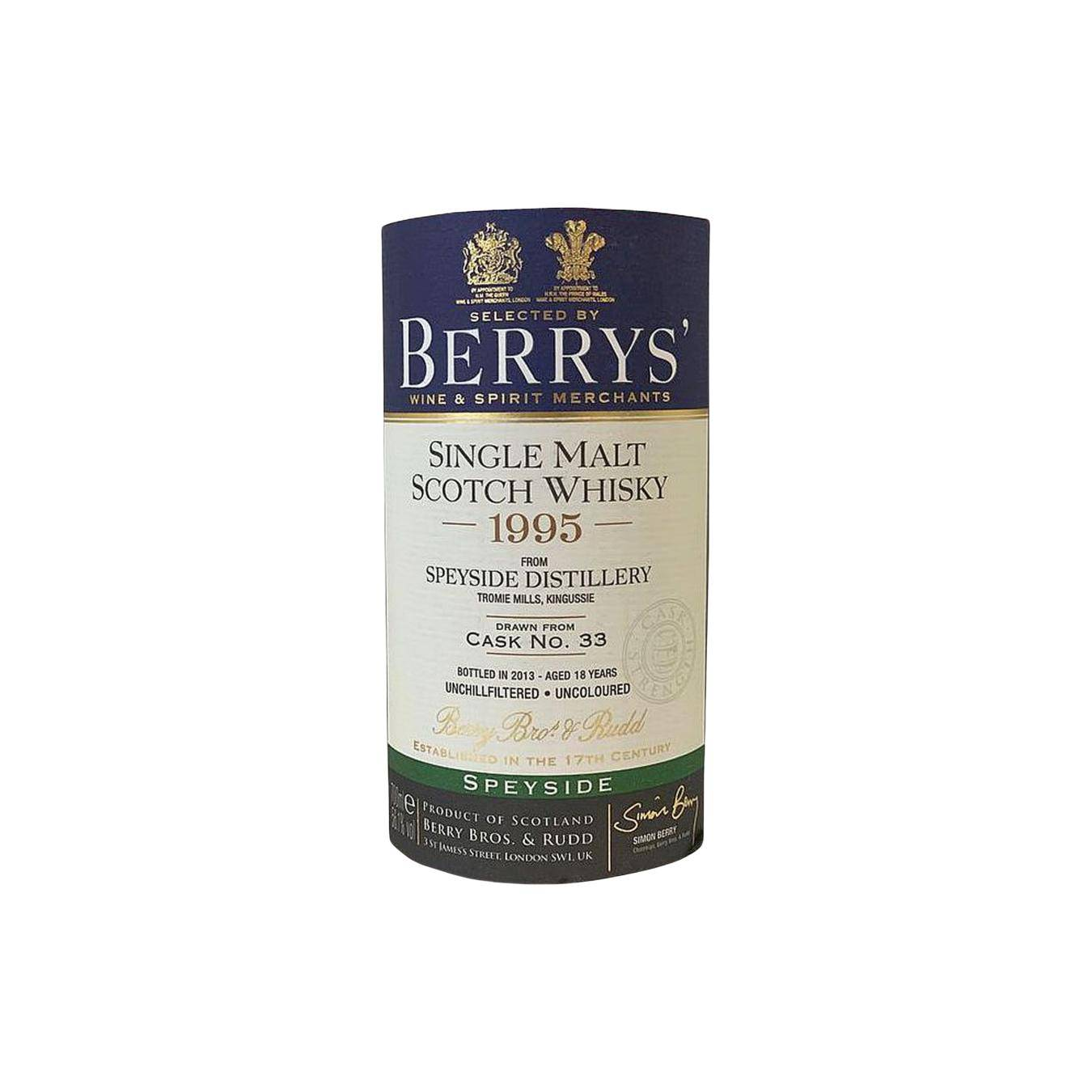 Spey 1995 18 Years Single Malt Whisky 2