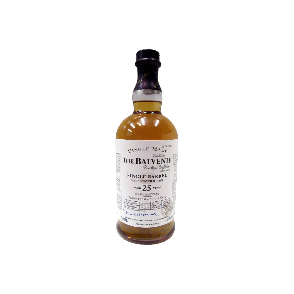 The Balvenie Single Cask 1978 25 Years Single Malt Whisky