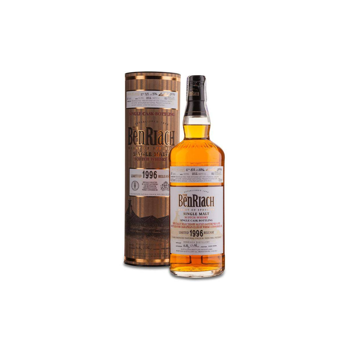 BenRiach Individual Cask Bottling 1996 16 Years Single Malt Whisky 2