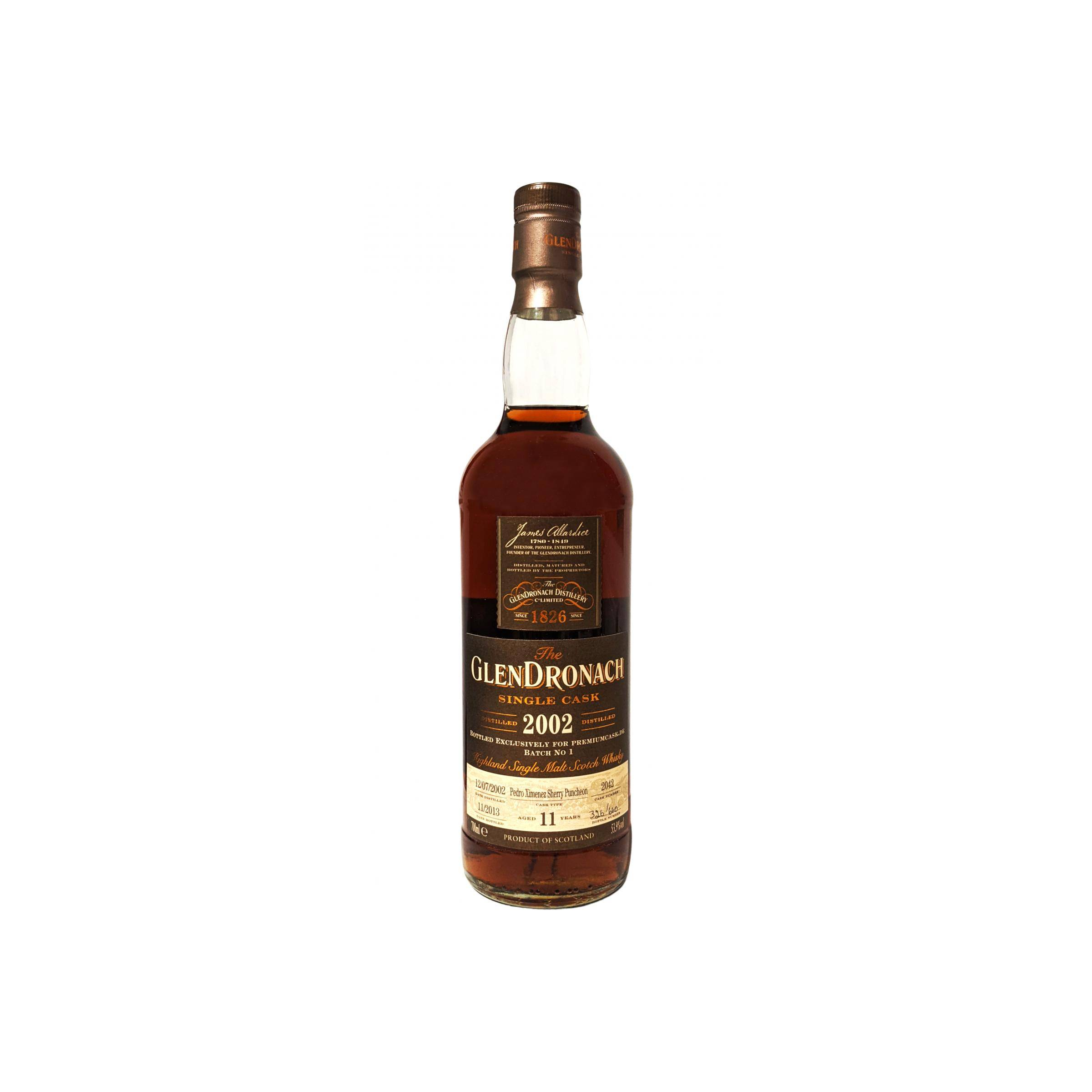 GlenDronach Single Cask 2002 11 Years Single Malt Whisky