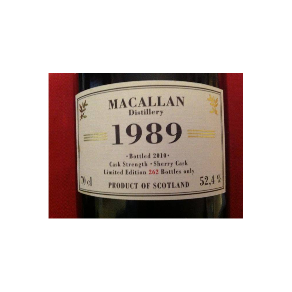 The Macallan 1989 21 Years Single Malt Whisky 3