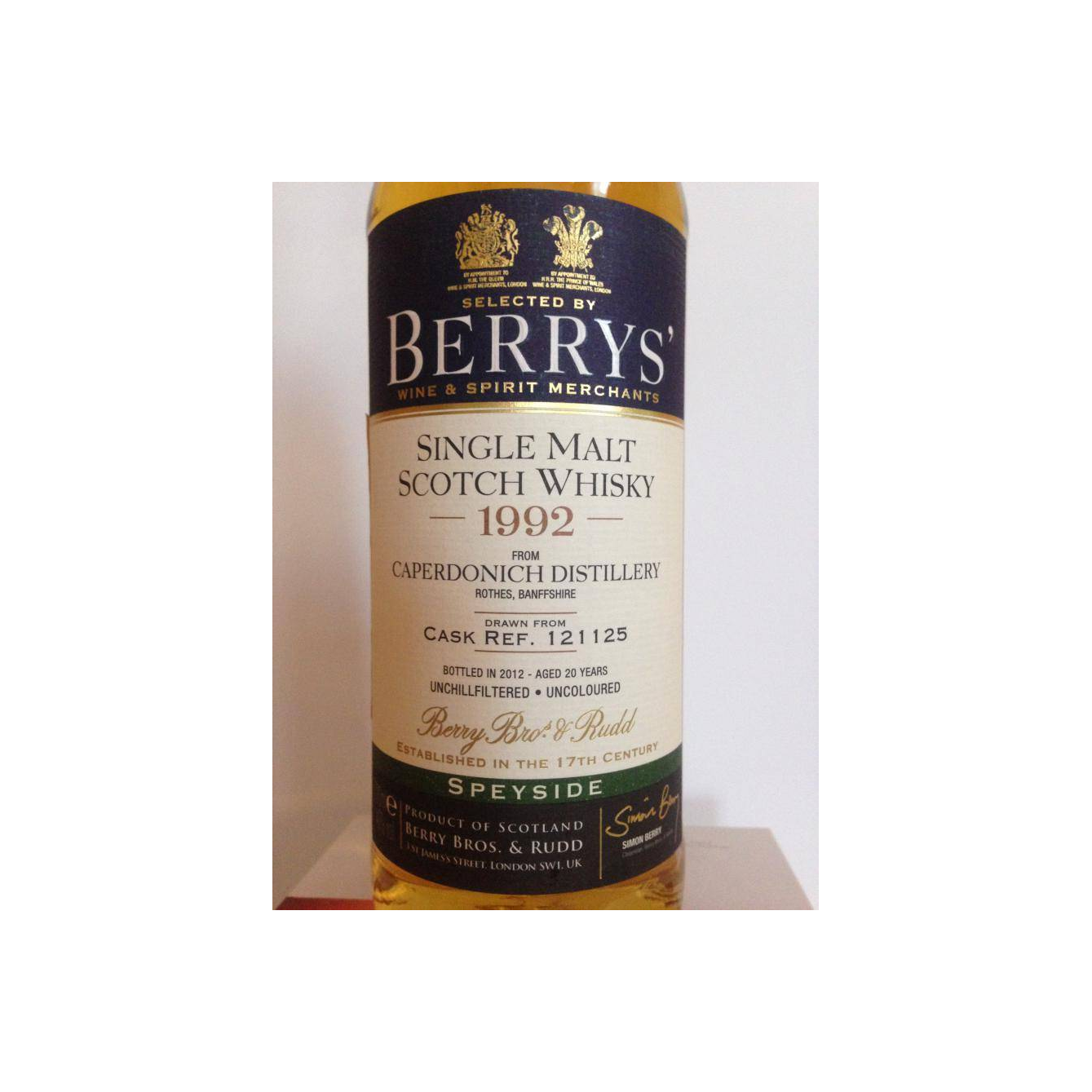 Caperdonich 1992 20 Years Single Malt Whisky 3