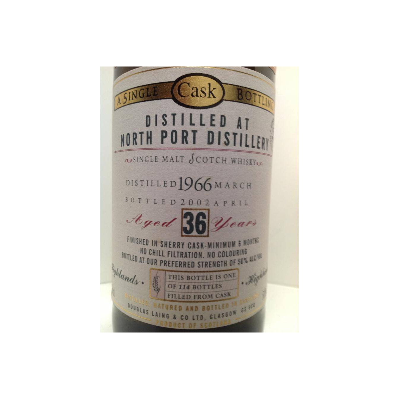 North Port Old Malt Cask 1966 36 Years Single Malt Whisky 2