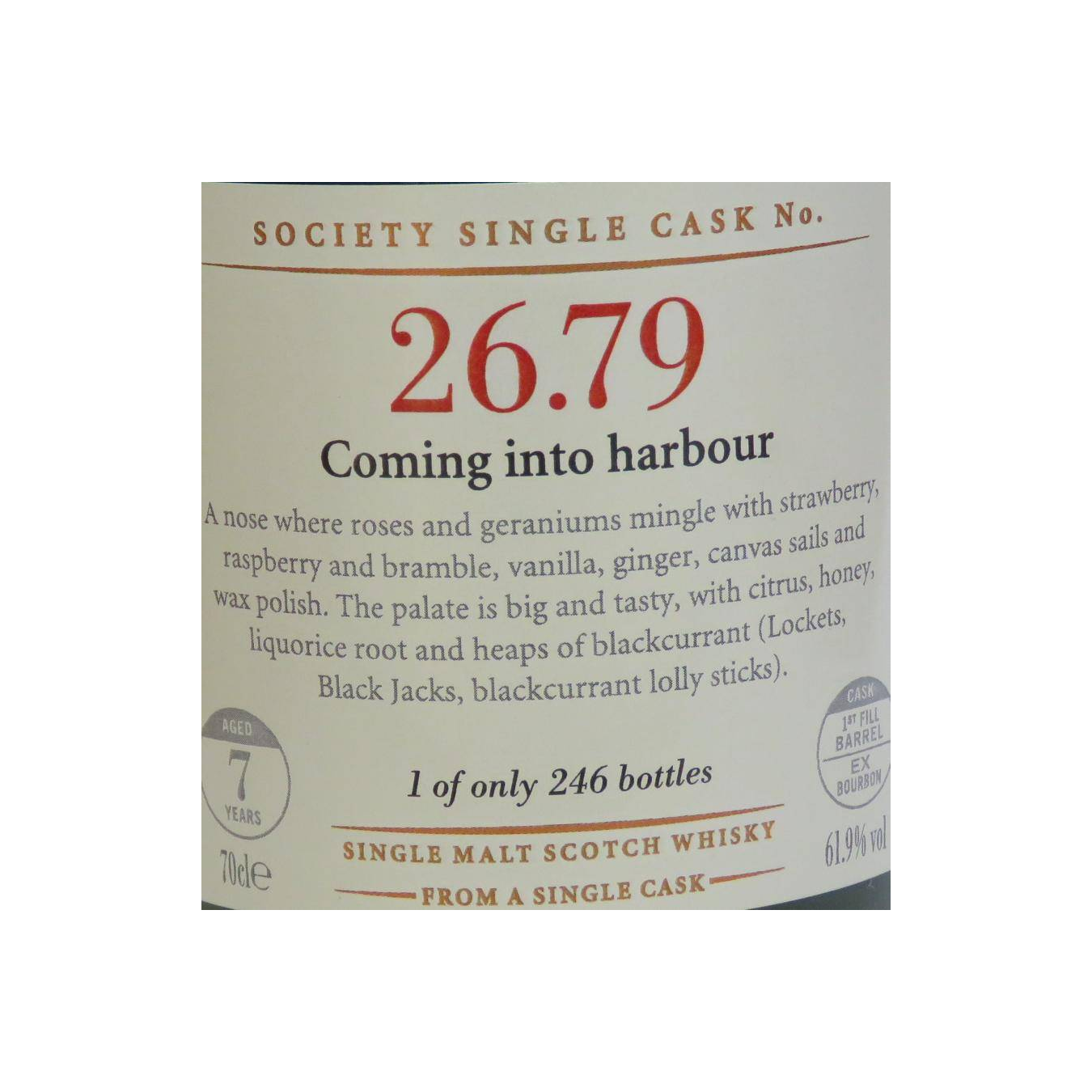 The Scotch Malt Whisky Society 2003 7 Years Single Malt Whisky 2