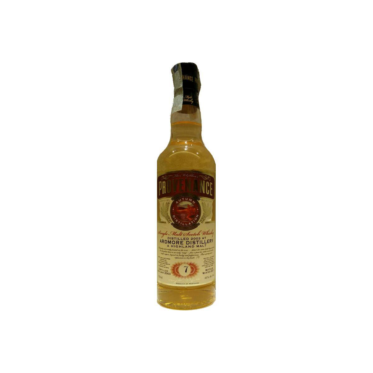 Ardmore McGibbon's Provenance 2003 7 Years Single Malt Whisky