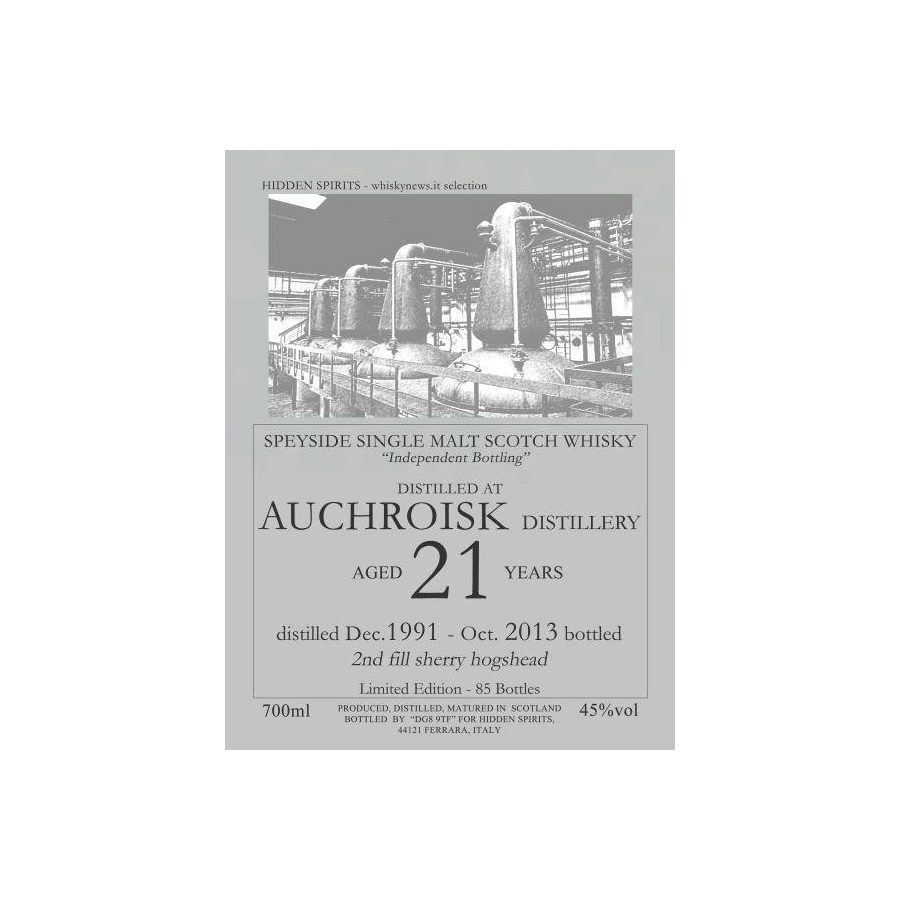 Auchroisk 1991 21 Years Single Malt Whisky 2