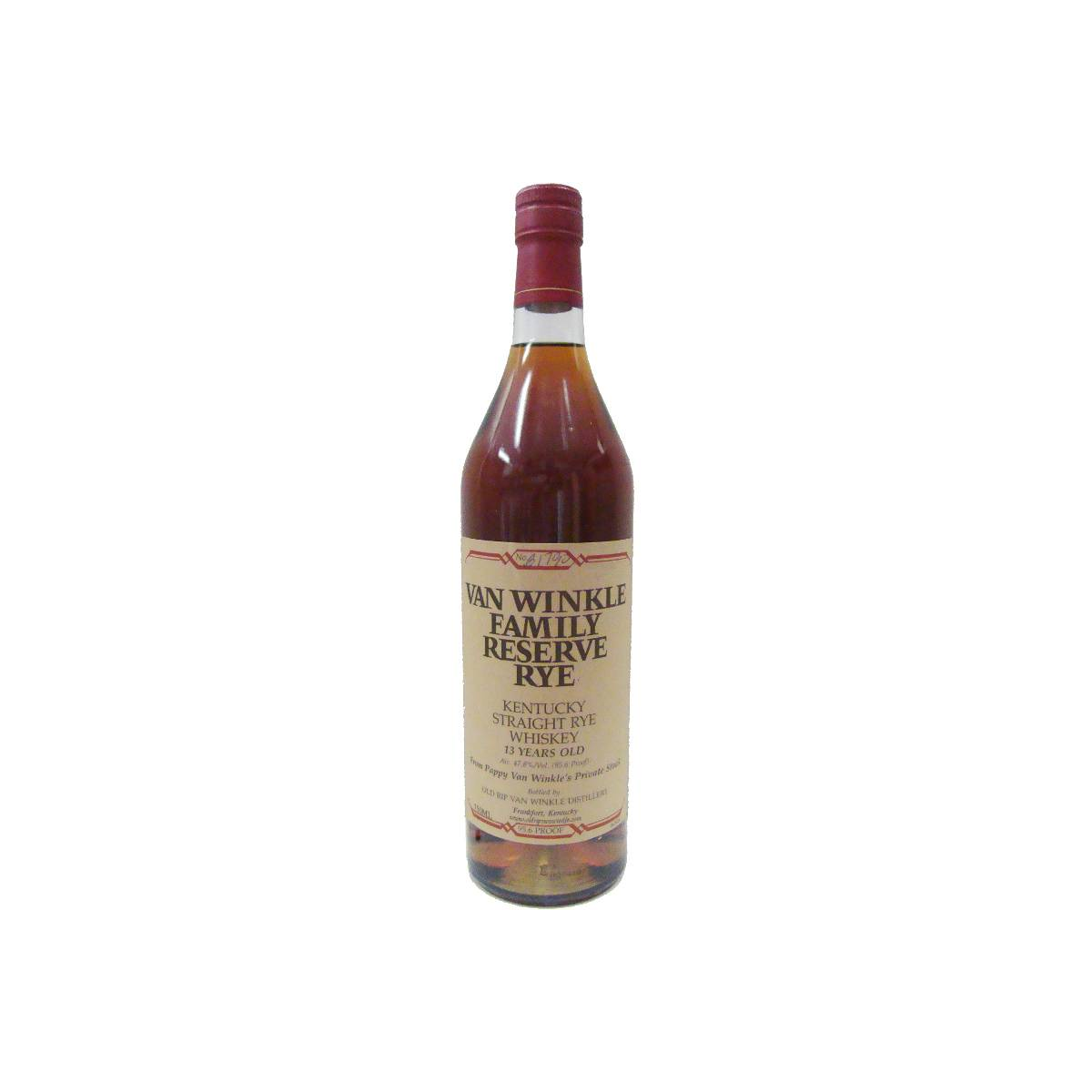 Pappy Van Winkle's 13 Years Rye Whisky