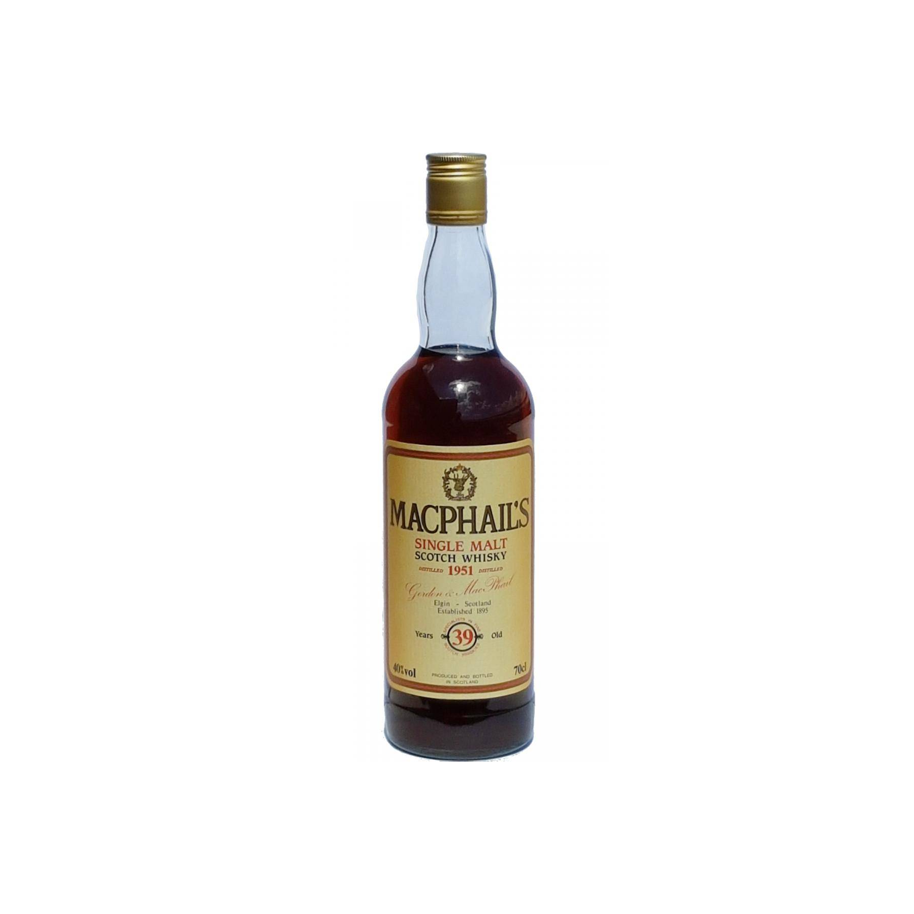 Gordon & MacPhail 1951 39 Years Single Malt Whisky