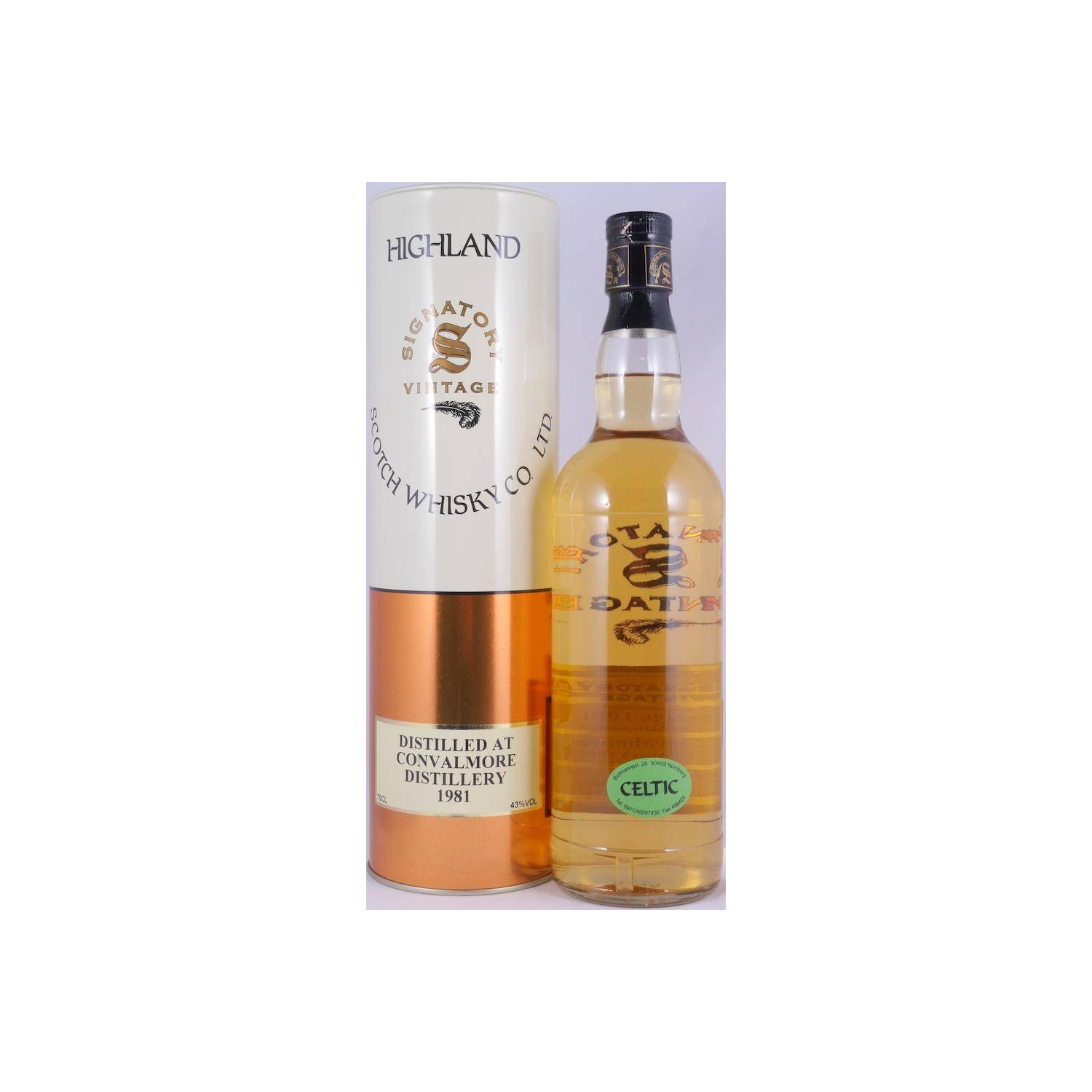 Convalmore Vintage Collection 1981 22 Years Single Malt Whisky 3