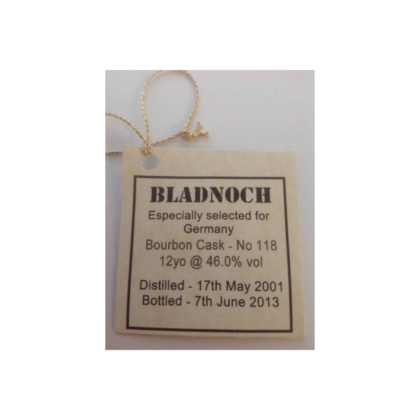 Bladnoch 2001 12 Years Single Malt Whisky 2