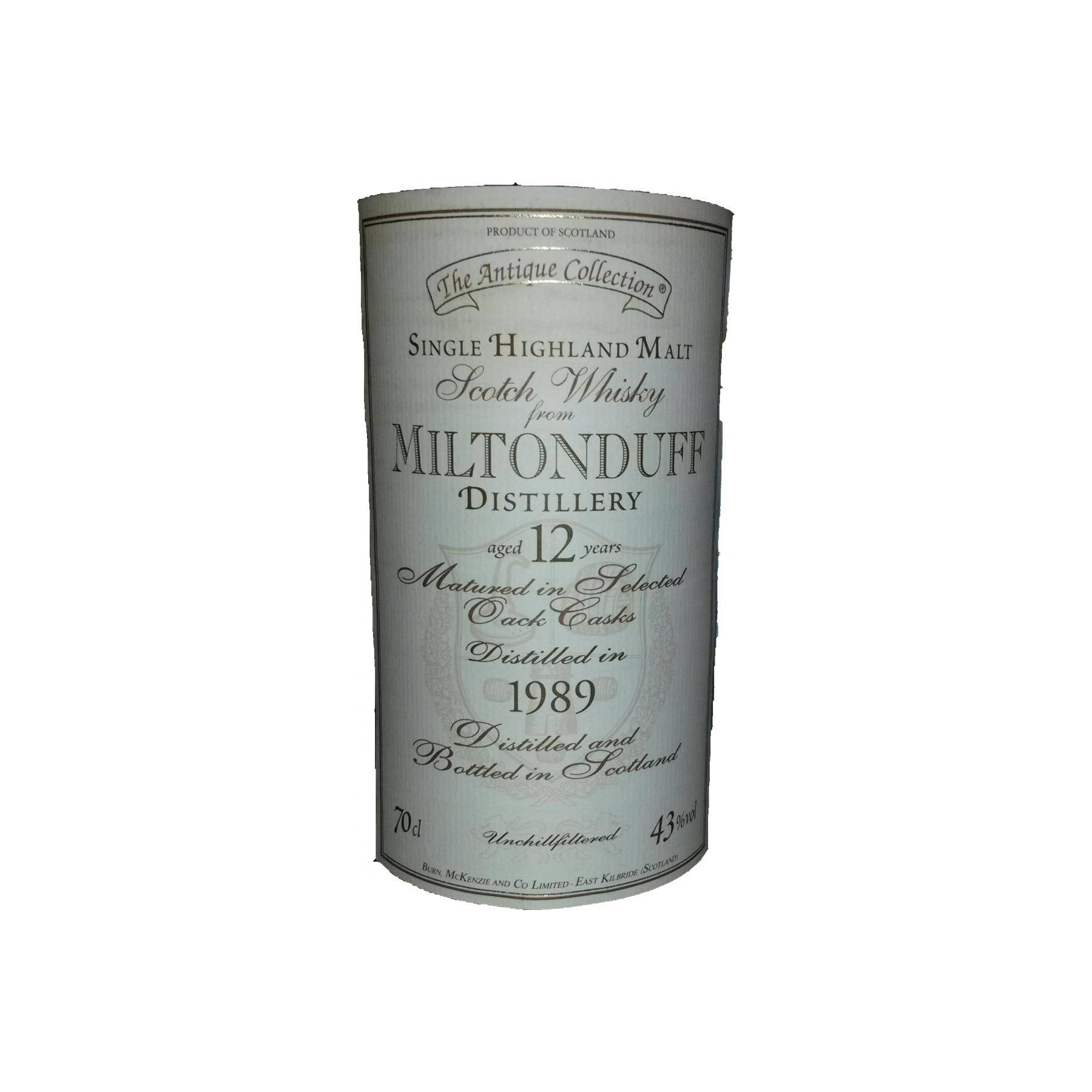 Miltonduff 1989 12 Years Single Malt Whisky 2