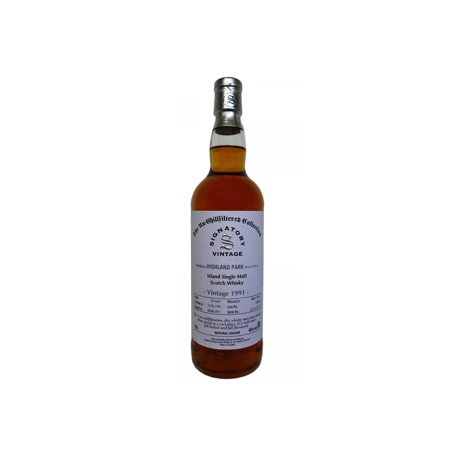 Highland Park The Un-Chillfiltered Collection 1991 20 Years Single Malt Whisky
