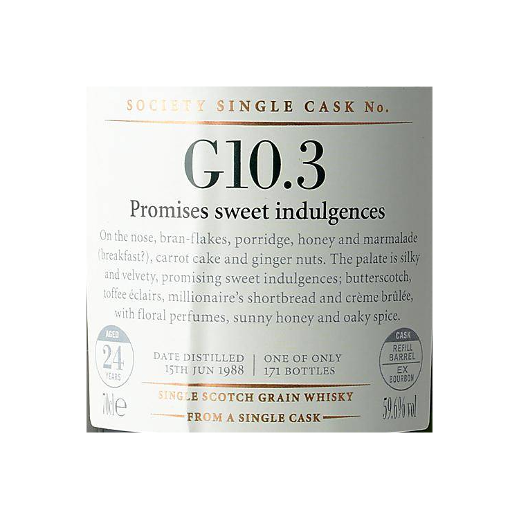 The Scotch Malt Whisky Society 1988 24 Years Single Grain Whisky 2