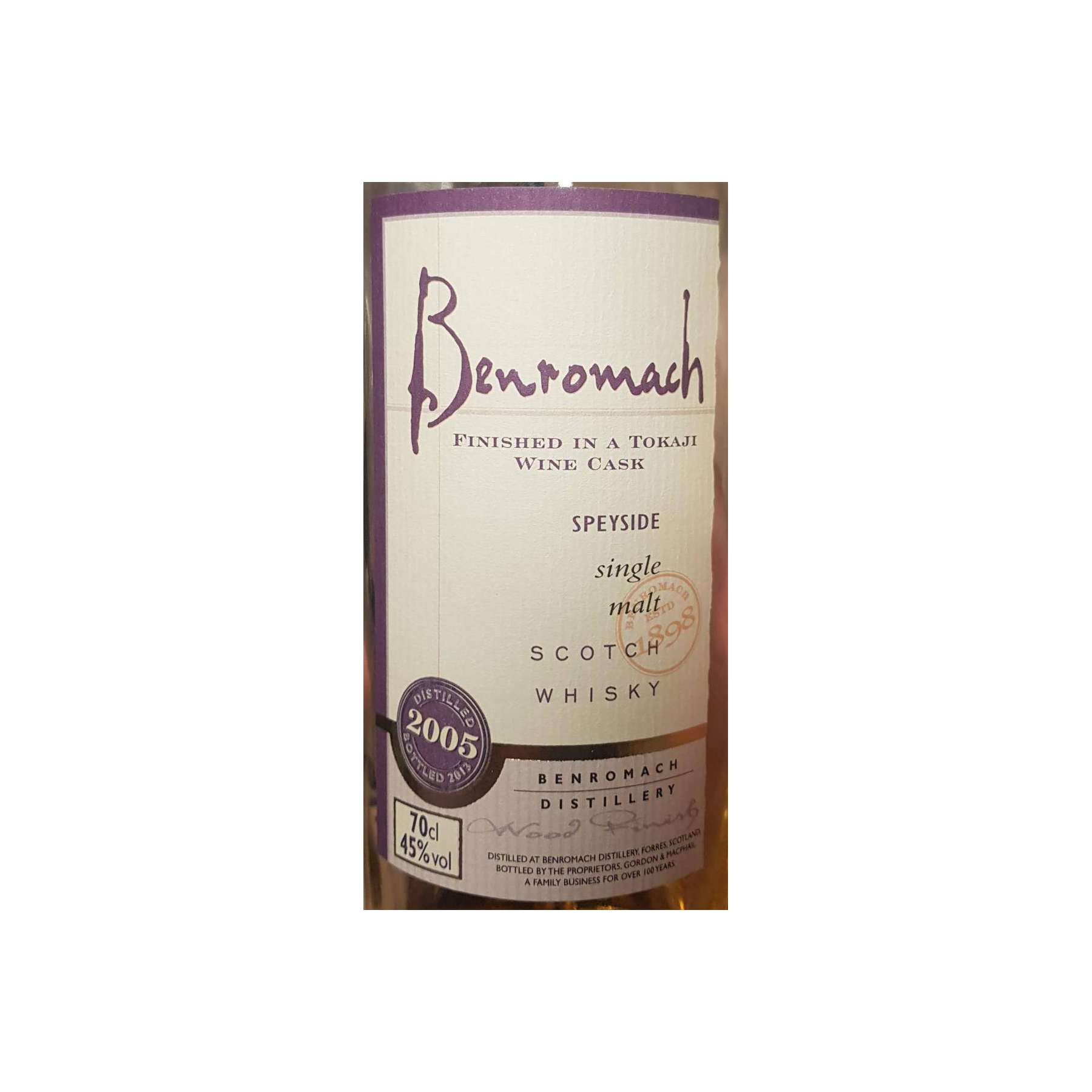 Benromach 2005 8 Years Single Malt Whisky