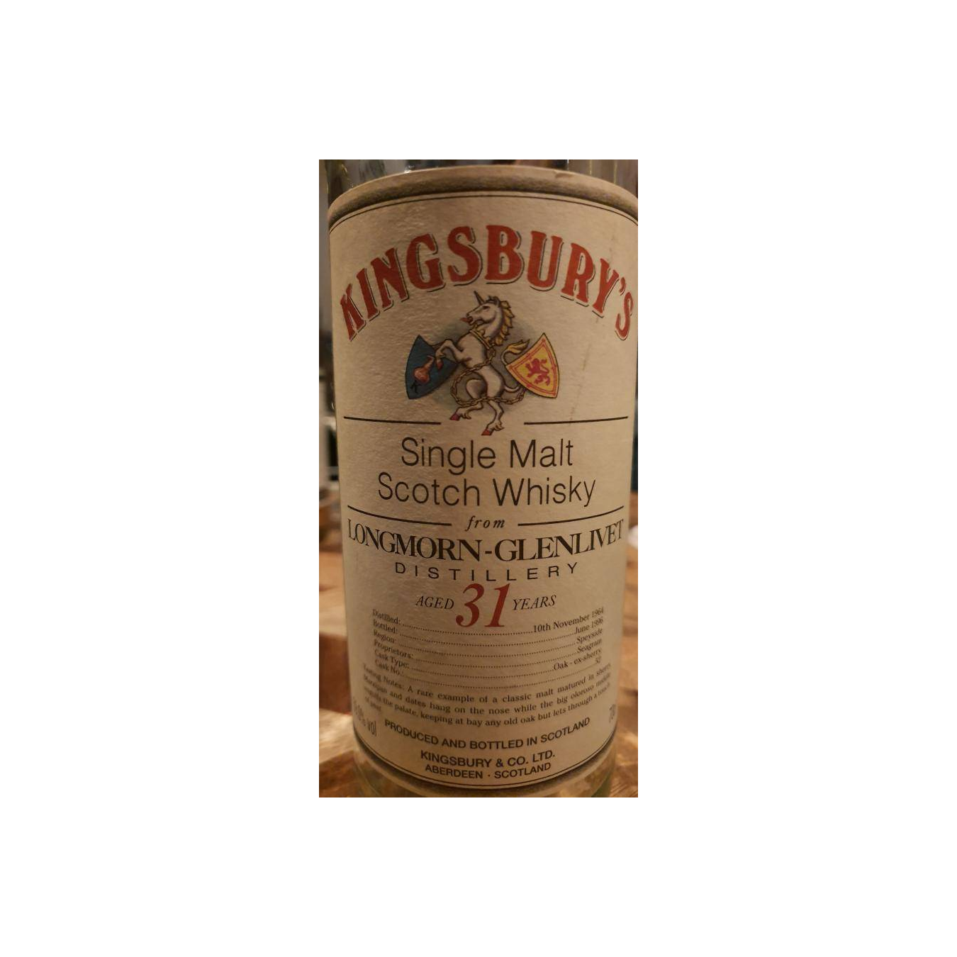 Longmorn 1964 31 Years Single Malt Whisky 2