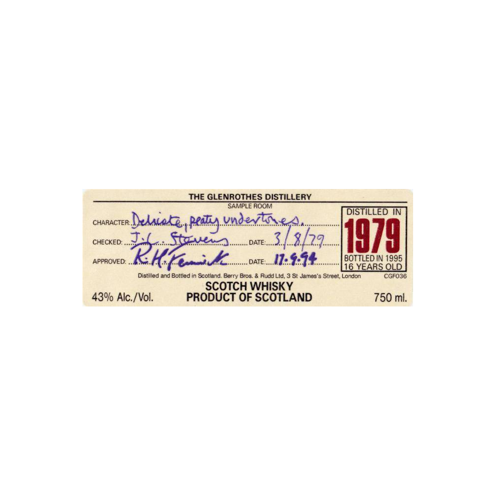 The Glenrothes 1979 16 Years Single Malt Whisky 2