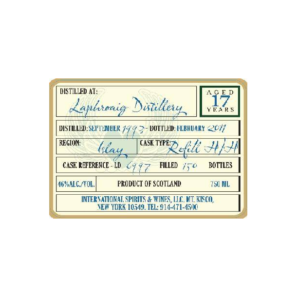 Laphroaig 1993 17 Years Single Malt Whisky