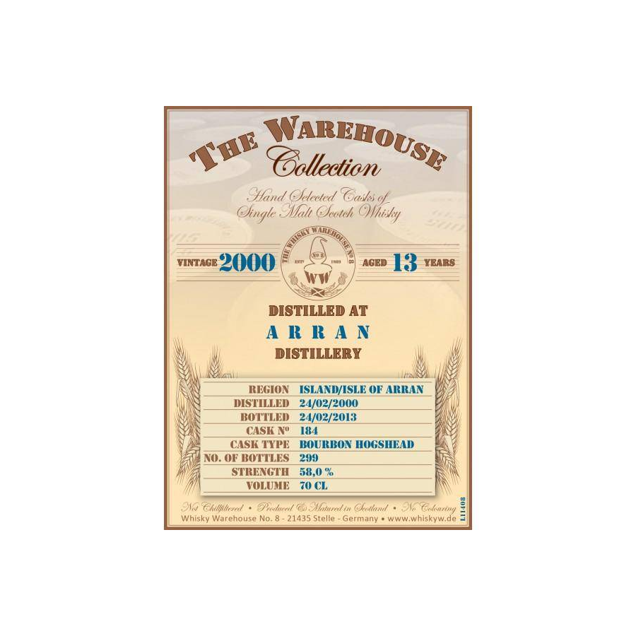 Arran 2000 13 Years Single Malt Whisky