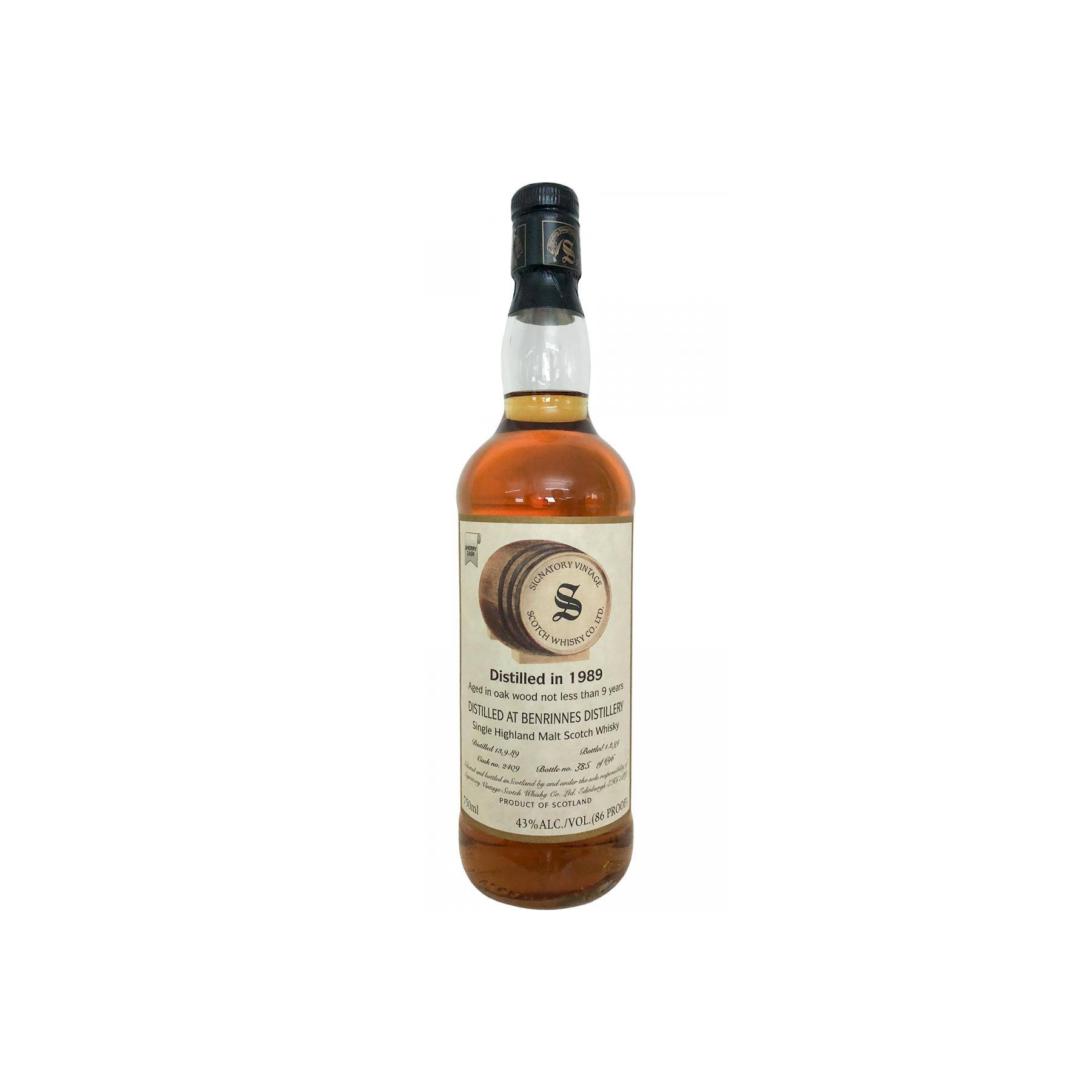 Benrinnes Vintage Collection 1989 9 Years Single Malt Whisky