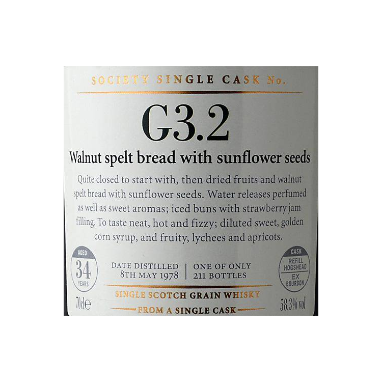 The Scotch Malt Whisky Society 1978 34 Years Single Grain Whisky 2